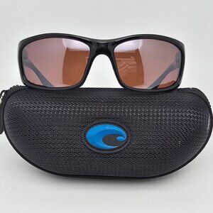 Costa Del Mar Jose JO 11 Black Frame 580G Polarized Silver Mirror Sunglasses